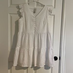 JOIE white eyelet summer dress. NWT, size medium.